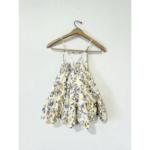 Rachel Zoe Girls School Summer Dress Floral Yellow Spaghetti Strap Size 5 - Picture 7 of 11